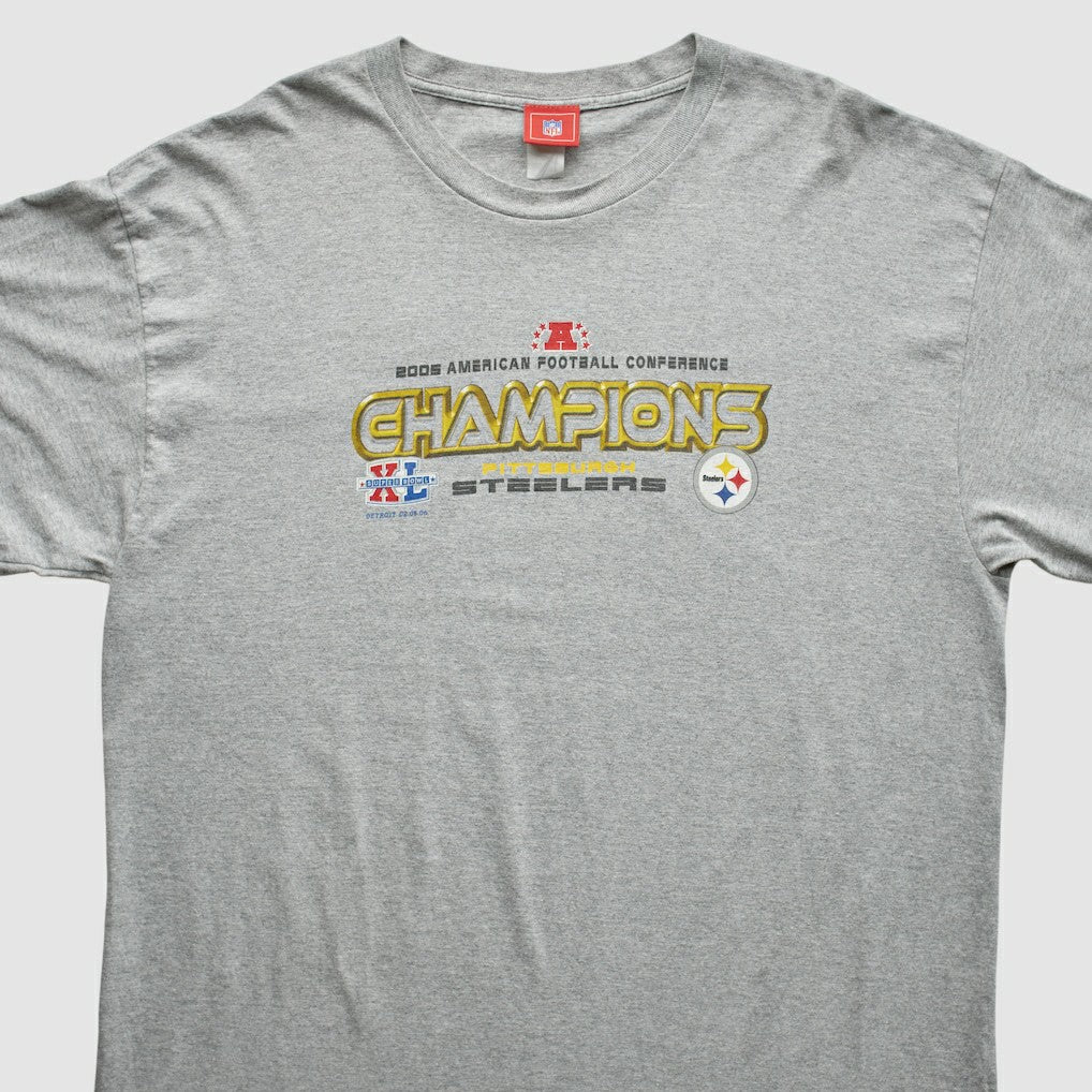 Pittsburgh Steelers NFL 2005 T-Shirt - Gray T-shirts