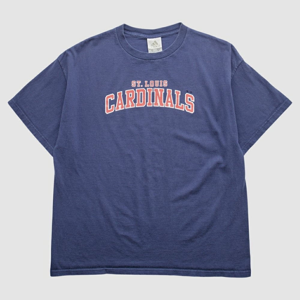 St. Louis Cardinals Adidas 2000s T-Shirt - Navy - Vintage T-shirts