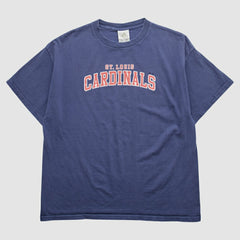St. Louis Cardinals Adidas 2000s T-Shirt - Navy - Vintage T-shirts