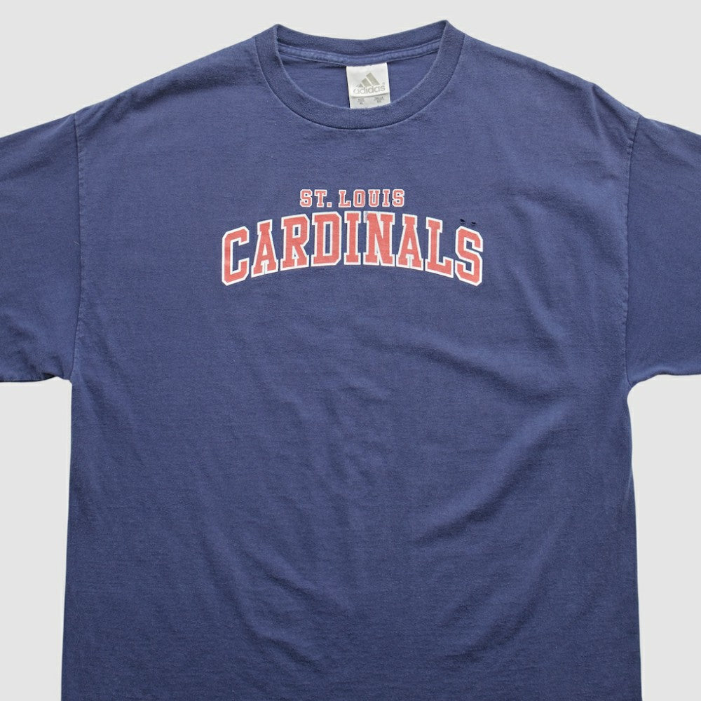 St. Louis Cardinals Adidas 2000s T-Shirt - Navy - Vintage T-shirts