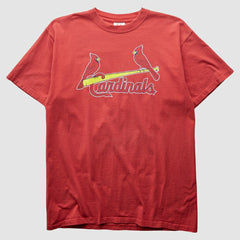 St. Louis Cardinals Majestic 2000s T-Shirt - Red - XVintage T-shirts