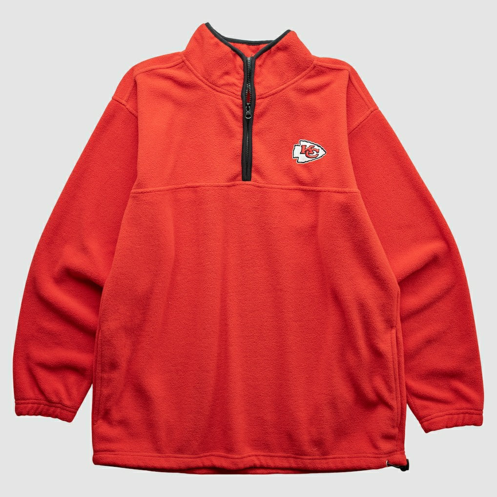 Kansas City Chiefs NFL 2000s 1/4 Zip Sweatshirt - Red Sweatshirts