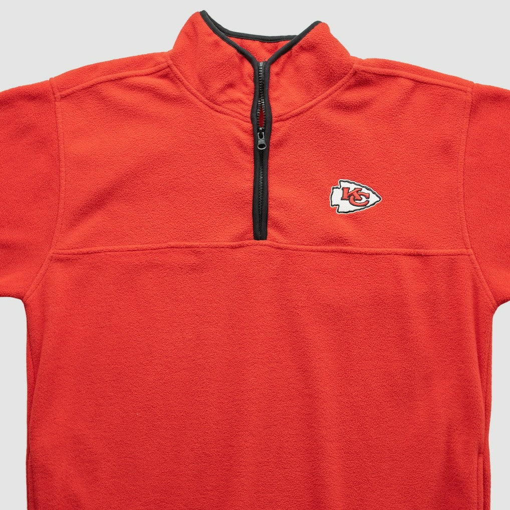 Kansas City Chiefs NFL 2000s 1/4 Zip Sweatshirt - Red Sweatshirts