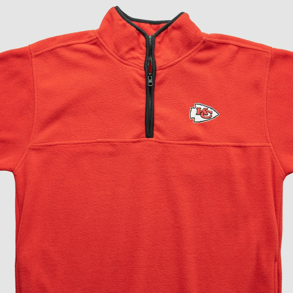 Kansas City Chiefs NFL 2000s 1/4 Zip Sweatshirt - Red Sweatshirts