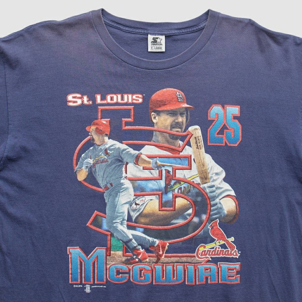 St. Louis Cardinals Starter 1996 T-Shirt - Navy - 2XVintage T-shirts