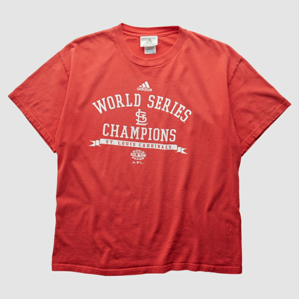 St. Louis Cardinals Adidas 2006 T-Shirt - Red - Vintage T-shirts