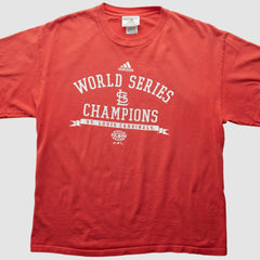 St. Louis Cardinals Adidas 2006 T-Shirt - Red - Vintage T-shirts