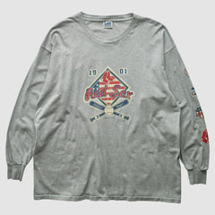 Boston Red Sox Lee Apparel 2004 Long Sleeve T-Shirt - Gray - 2XVintage T-shirts