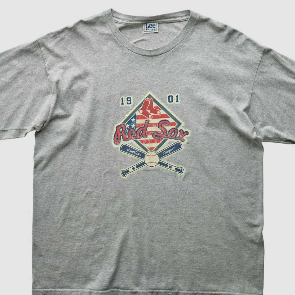 Boston Red Sox Lee Apparel 2004 Long Sleeve T-Shirt - Gray - 2XVintage T-shirts