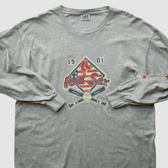 Boston Red Sox Lee Apparel 2004 Long Sleeve T-Shirt - Gray - 2XVintage T-shirts