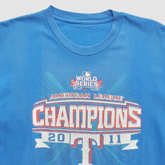 Texas Rangers 2011 T-Shirt - Blue - Vintage T-shirts
