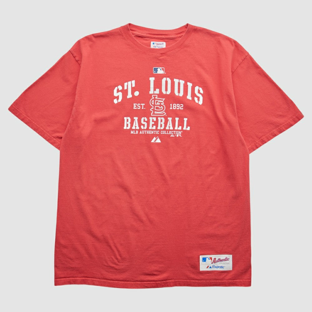 St. Louis Cardinals Majestic 2011 T-Shirt - Red - Vintage T-shirts