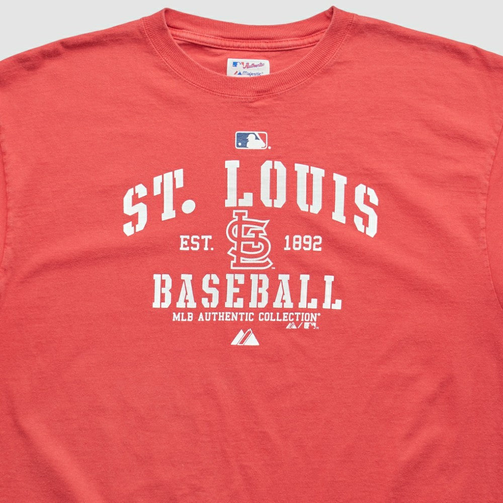 St. Louis Cardinals Majestic 2011 T-Shirt - Red - Vintage T-shirts