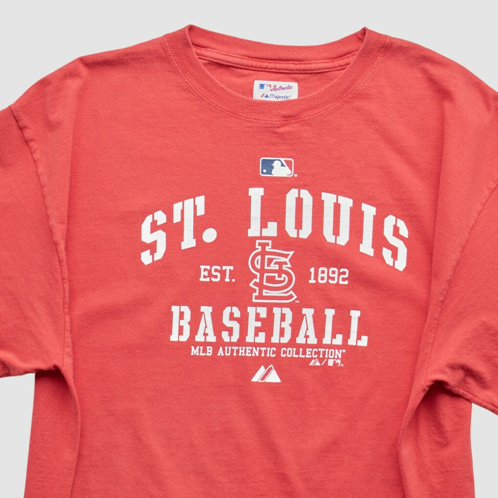 St. Louis Cardinals Majestic 2011 T-Shirt - Red - Vintage T-shirts