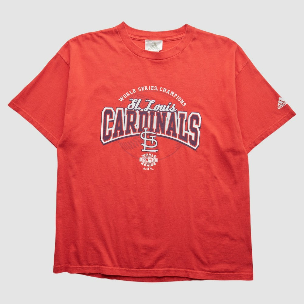 St. Louis Cardinals Adidas 2006 T-Shirt - Red - Vintage T-shirts
