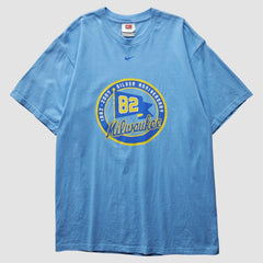 Milwaukee Brewers Nike 2007 T-Shirt - Light Blue - Vintage T-shirts