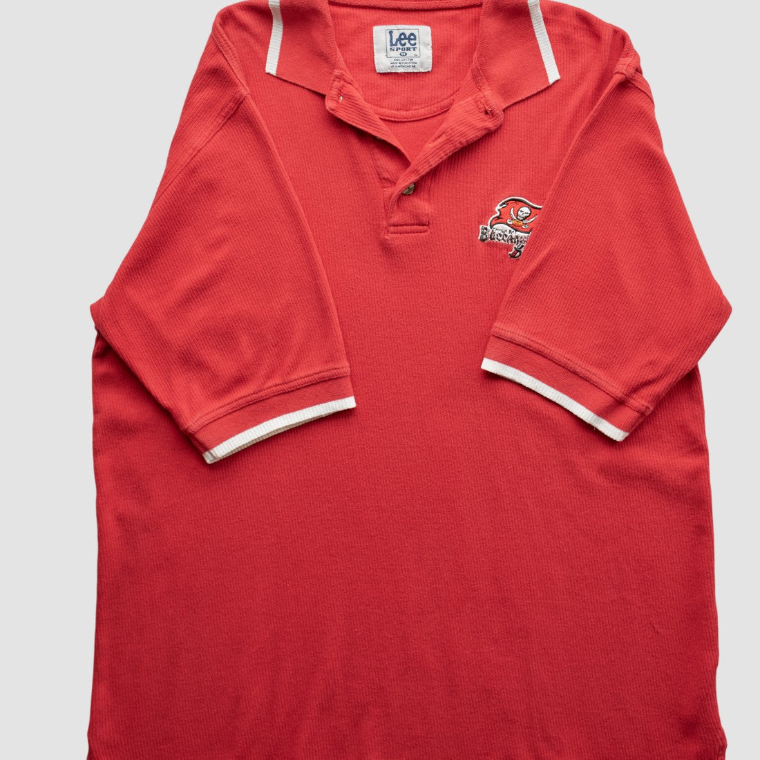 Tampa Bay Buccaneers Lee Apparel 90s Polo - Red