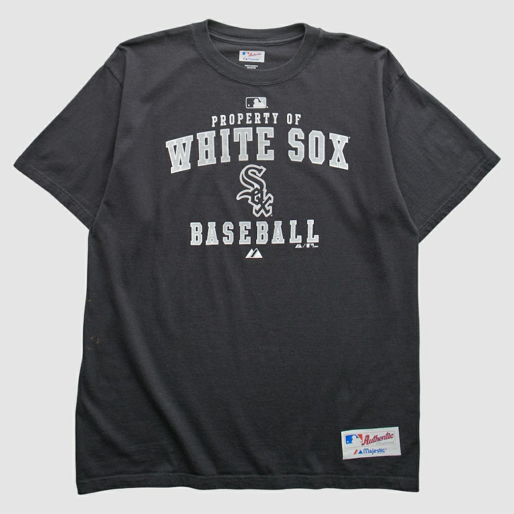 Chicago White Sox Majestic 2009 T-Shirt - Black - Vintage T-shirts