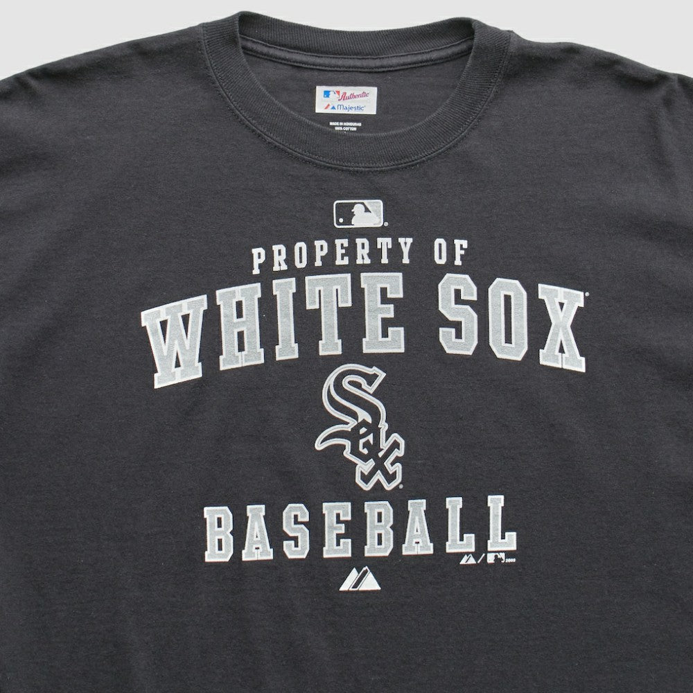 Chicago White Sox Majestic 2009 T-Shirt - Black - Vintage T-shirts