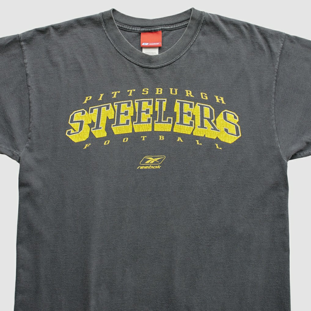 Pittsburgh Steelers Reebok 2000s T-Shirt - Gray T-shirts