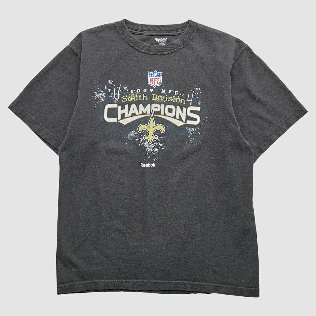 New Orleans Saints Reebok 2009 T-Shirt - Black T-shirts