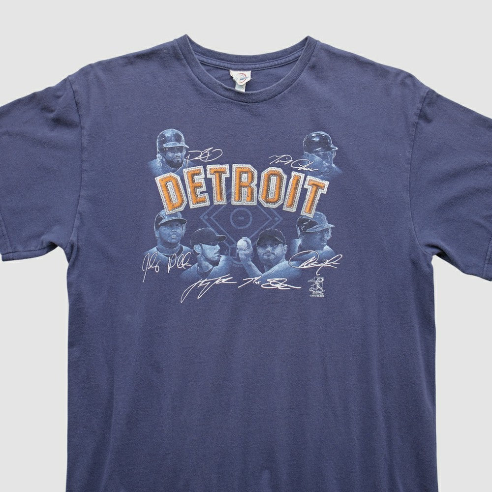 Detroit Tigers 2000s T-Shirt - Navy - Vintage T-shirts
