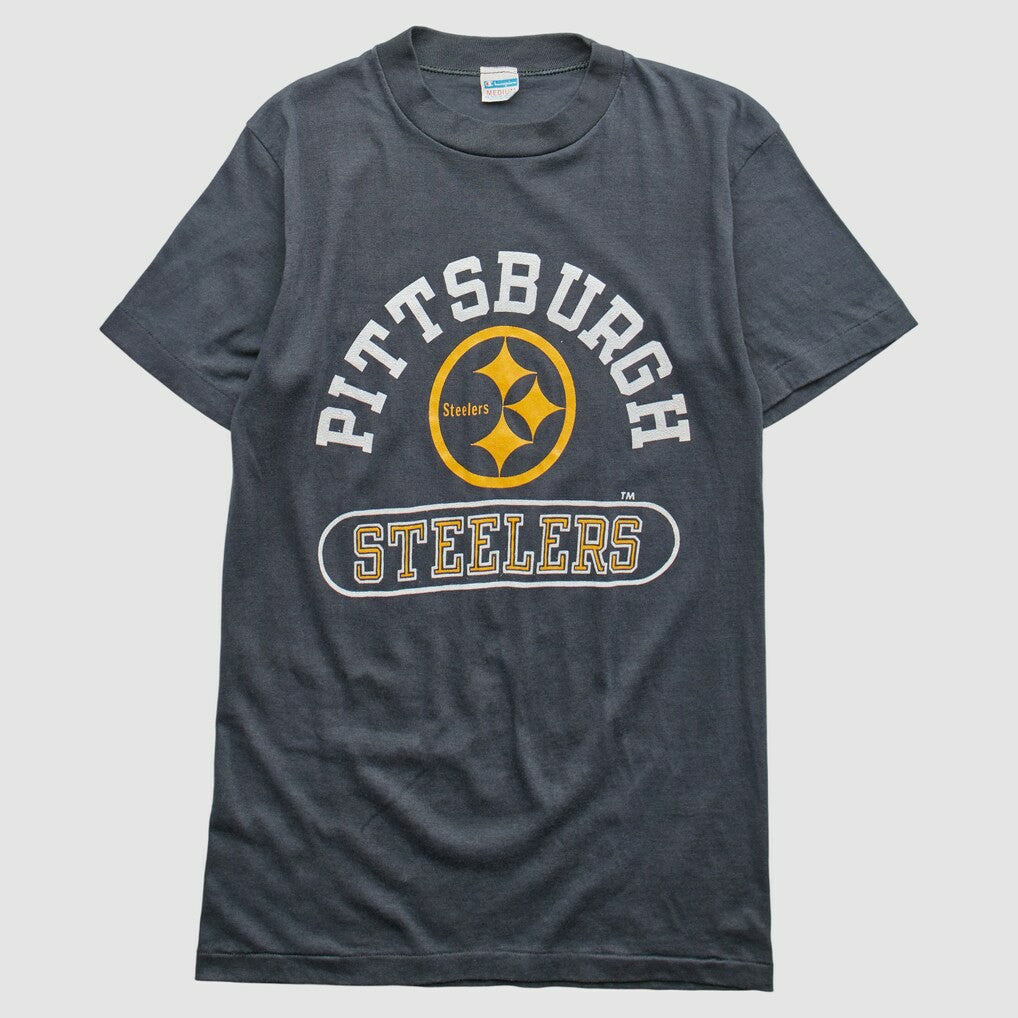 Pittsburgh Steelers Champion 80s T-Shirt - Gray T-shirts