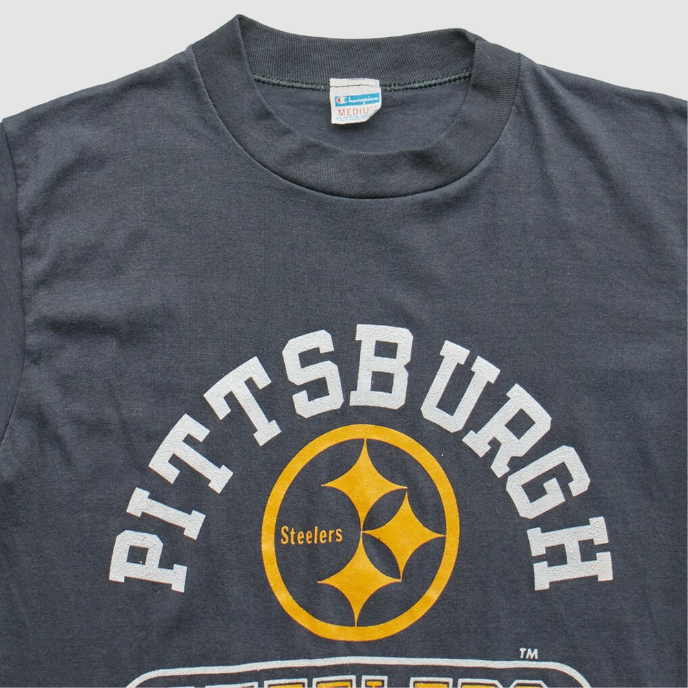 Pittsburgh Steelers Champion 80s T-Shirt - Gray T-shirts