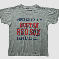 Boston Red Sox 80s T-Shirt - Heather Gray - XXVintage T-shirts