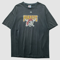 Pittsburgh Pirates Majestic 2010 T-Shirt - Black - Vintage T-shirts