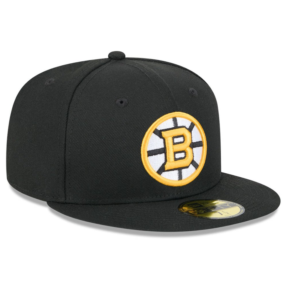 Boston Bruins New Era Core 59FIFTY Fitted Hat - Black | US 203465945