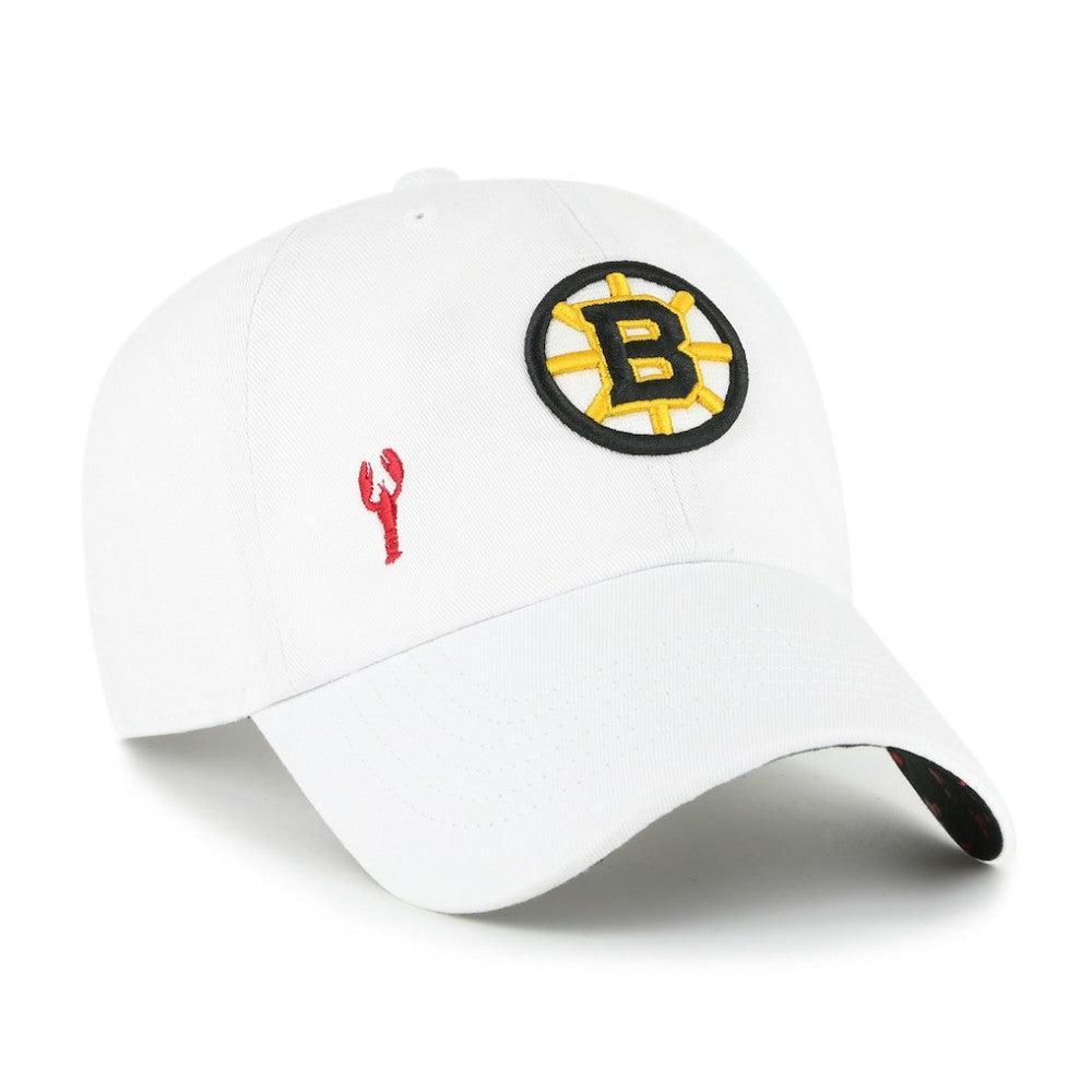 Boston Bruins '47 Women's Confetti Clean Up Adjustable Hat - White | US 203466361