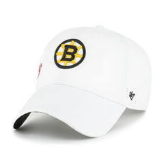 Boston Bruins '47 Women's Confetti Clean Up Adjustable Hat - White | US 203466361