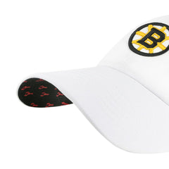 Boston Bruins '47 Women's Confetti Clean Up Adjustable Hat - White | US 203466361