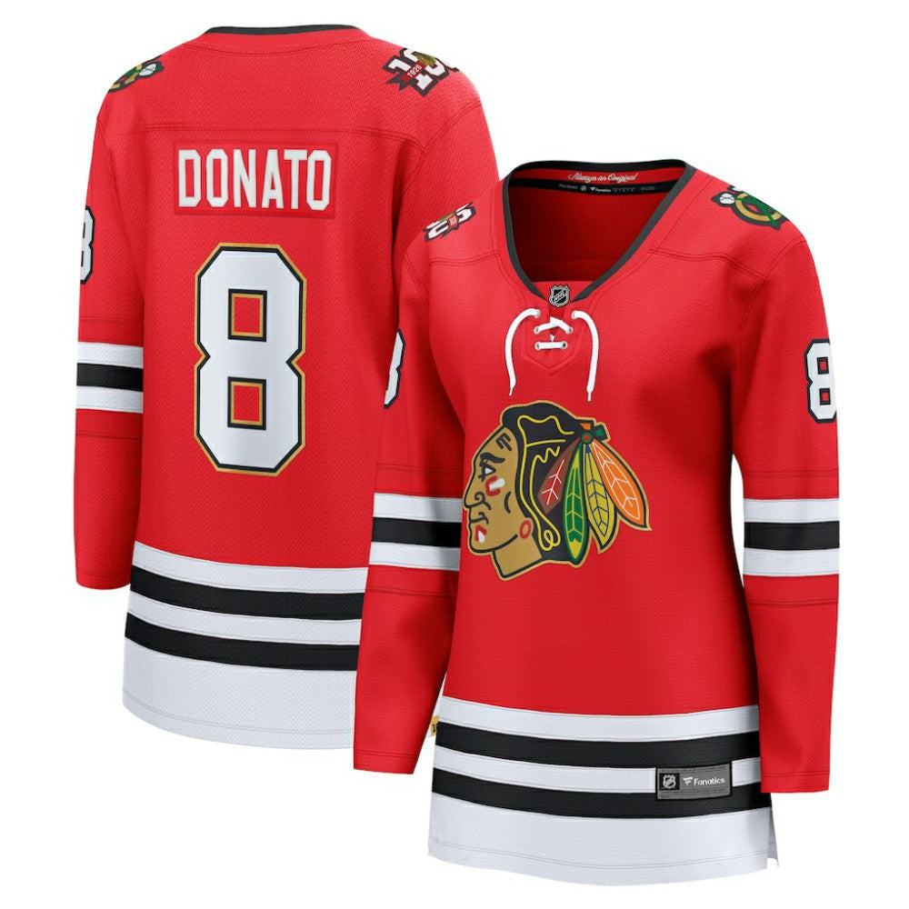 Ryan Donato Chicago Blackhawks Fanatics Women's Centennial Breakaway Player Jersey - Red | US 203466376
