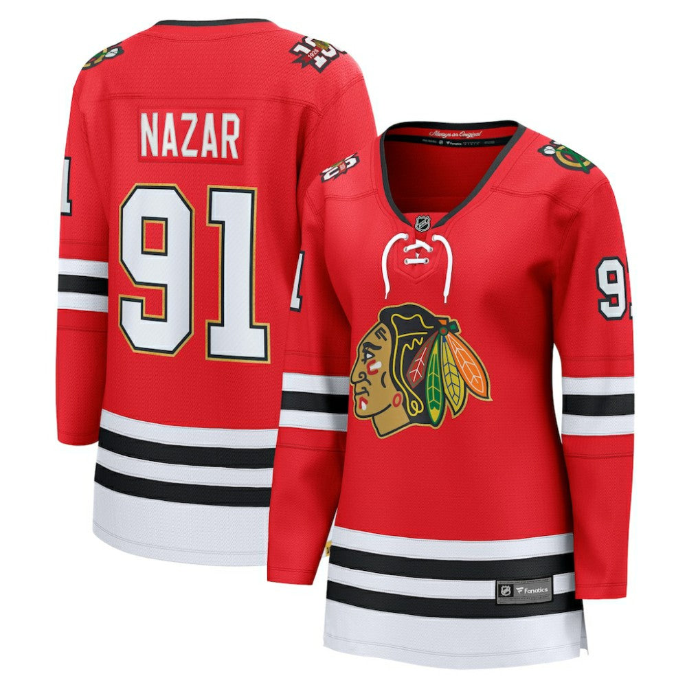 Frank Nazar Chicago Blackhawks Fanatics Women's Centennial Breakaway Player Jersey - Red | US 203466379