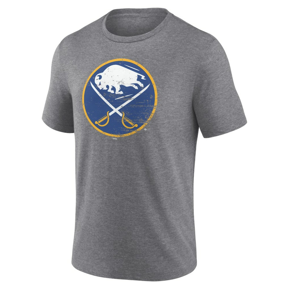 Buffalo Sabres Heritage Custom Tri-Blend T-Shirt - Gray | US 203467400