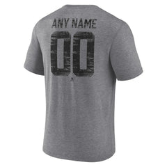 Ottawa Senators Heritage Custom Tri-Blend T-Shirt - Gray | US 203467434