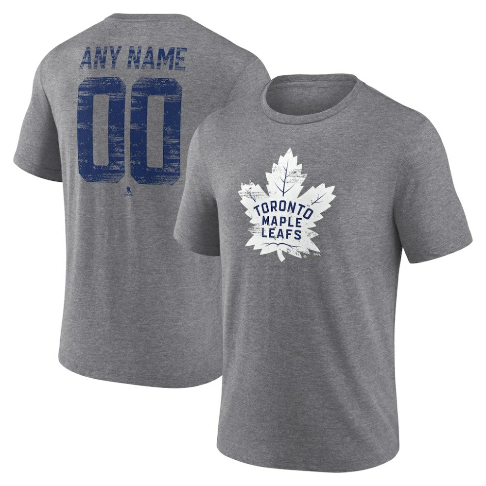 Toronto Maple Leafs Heritage Custom Tri-Blend T-Shirt - Gray | US 203467448