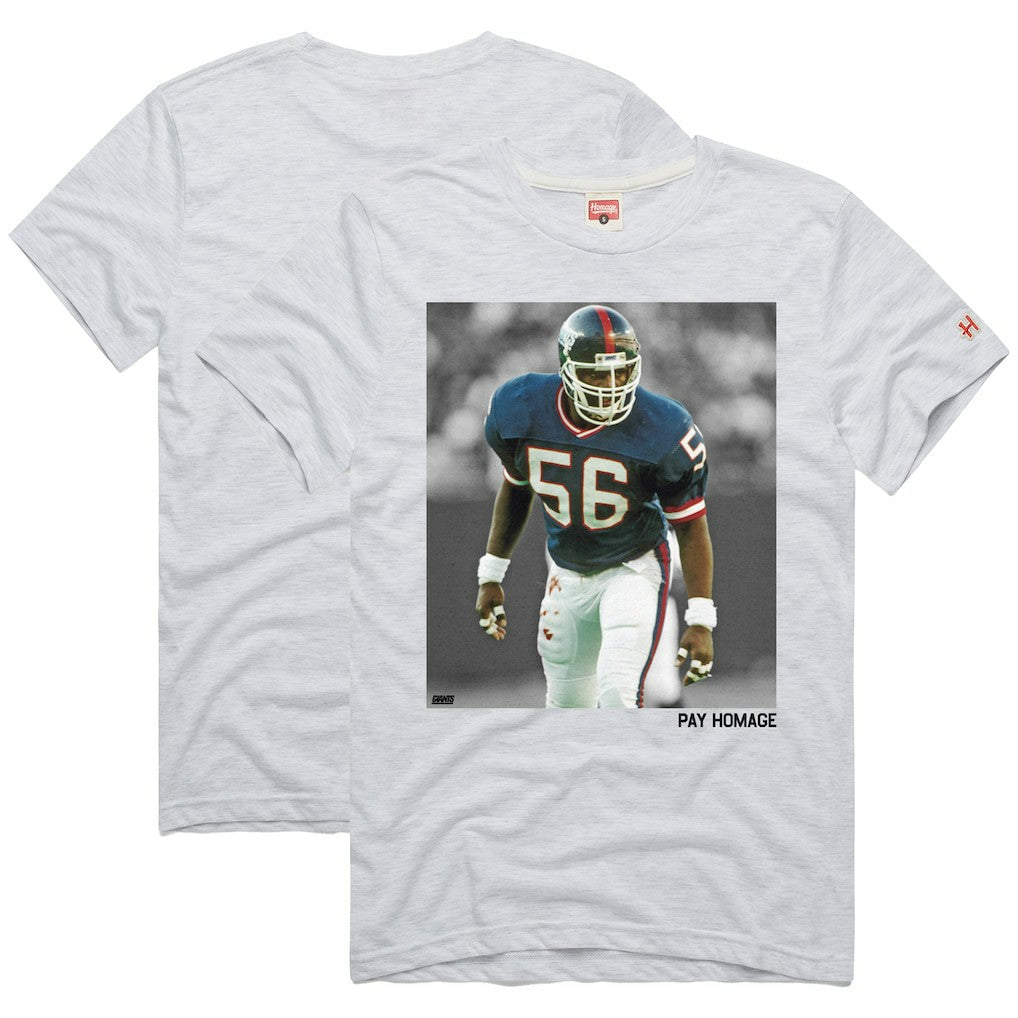 Lawrence Taylor New York Giants Homage Unisex Pay Homage Tri-Blend T-Shirt - Ash T-shirts