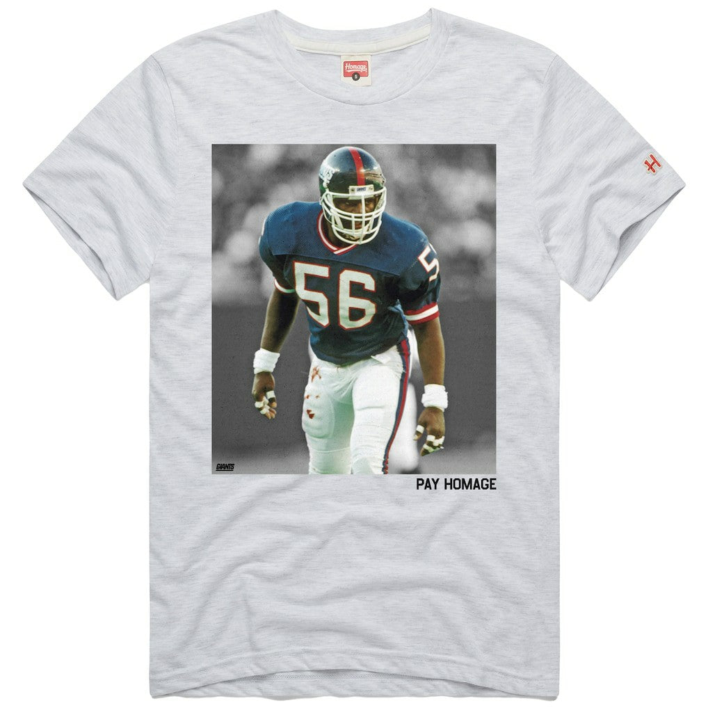 Lawrence Taylor New York Giants Homage Unisex Pay Homage Tri-Blend T-Shirt - Ash T-shirts