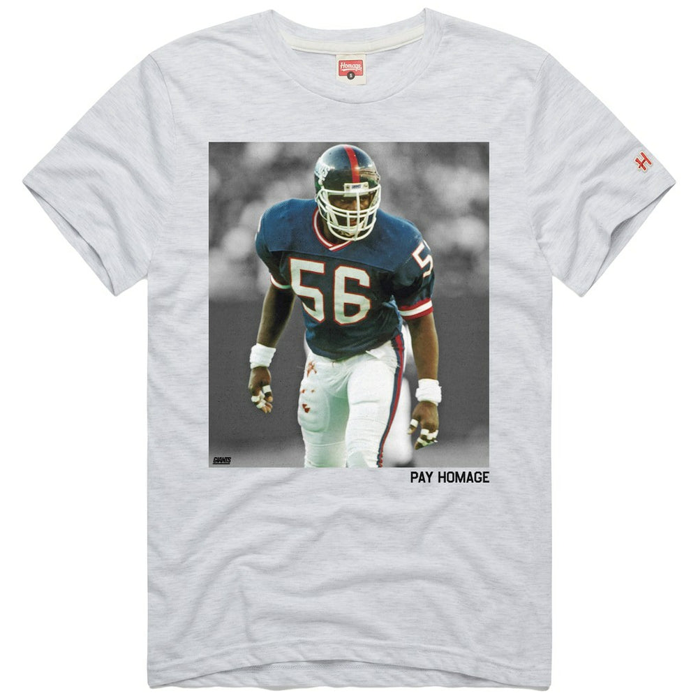 Lawrence Taylor New York Giants Homage Unisex Pay Homage Tri-Blend T-Shirt - Ash T-shirts