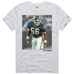 Lawrence Taylor New York Giants Homage Unisex Pay Homage Tri-Blend T-Shirt - Ash T-shirts