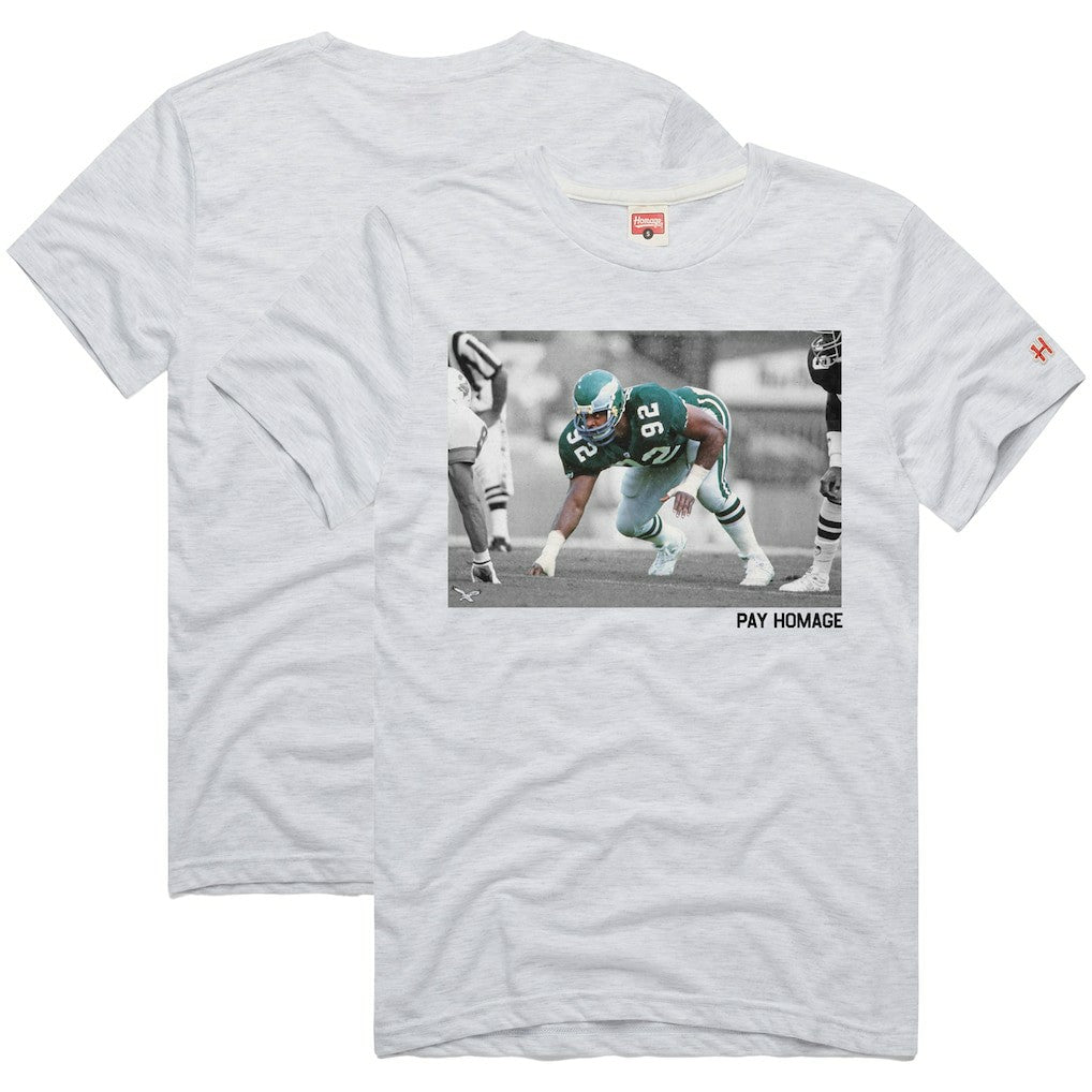 Reggie White Philadelphia Eagles Homage Unisex Pay Homage Tri-Blend T-Shirt - Ash T-shirts