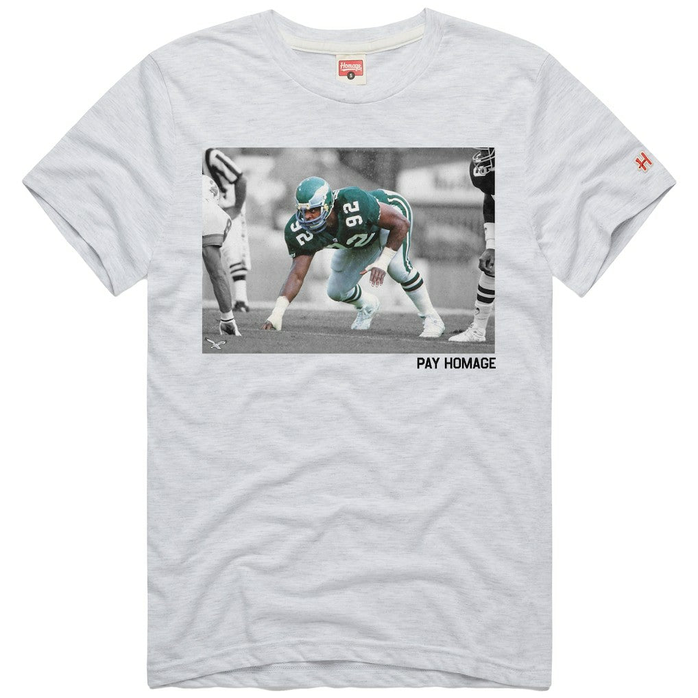 Reggie White Philadelphia Eagles Homage Unisex Pay Homage Tri-Blend T-Shirt - Ash T-shirts