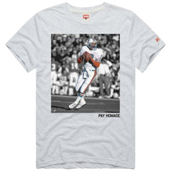 Dan Marino Miami Dolphins Homage Unisex Pay Homage Tri-Blend T-Shirt - Ash T-shirts
