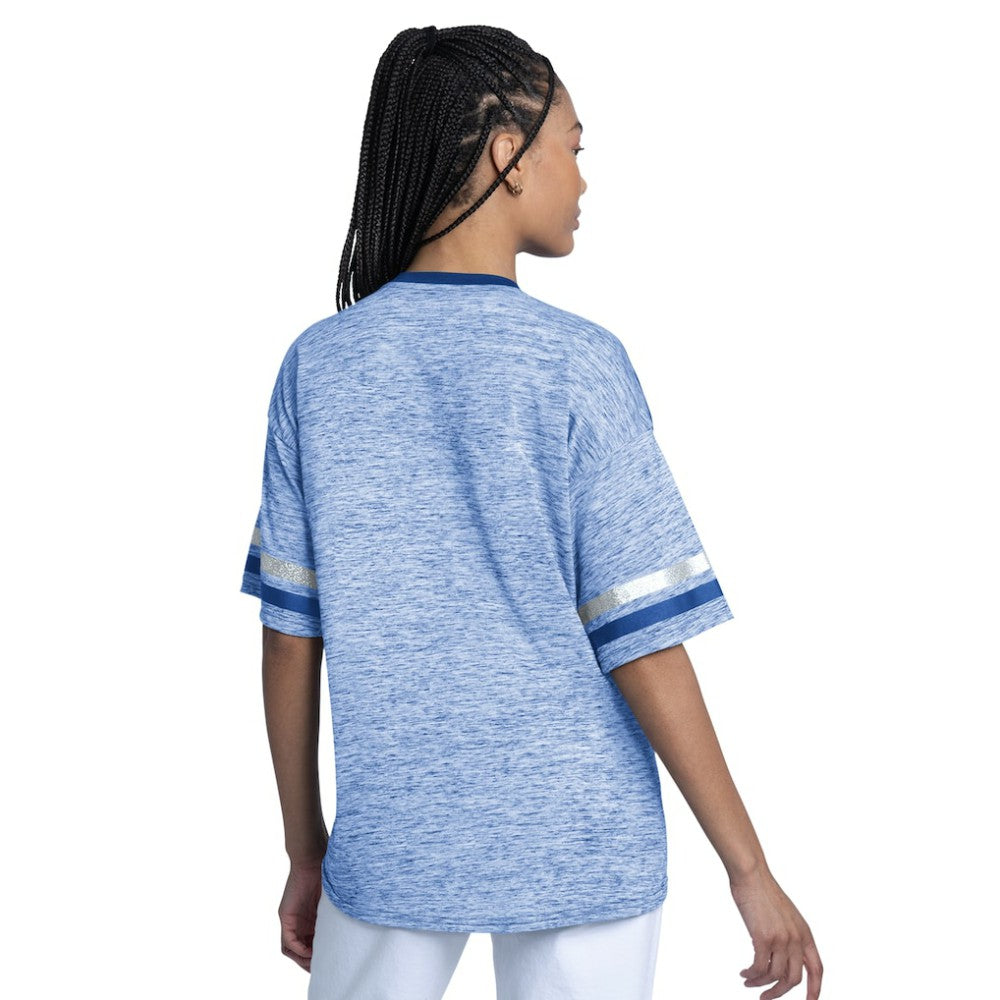 Los Angeles Dodgers G-III 4Her by Carl Banks Women's Off-Season Oversized Top - Royal Tops