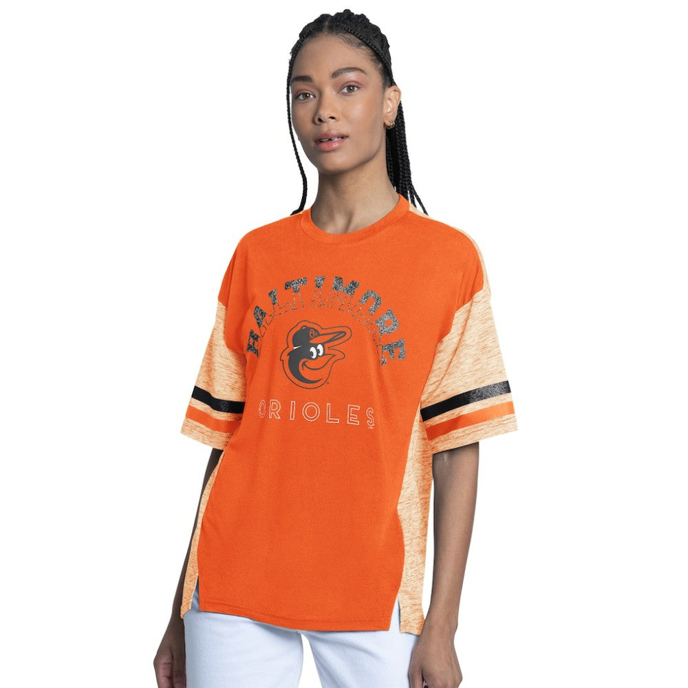 Baltimore Orioles G-III 4Her by Carl Banks Women's Off-Season Oversized Top - Orange Tops