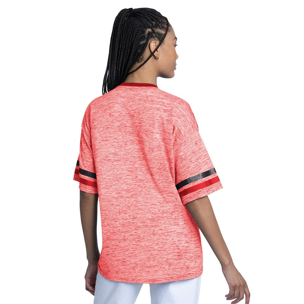 Cincinnati Reds G-III 4Her by Carl Banks Women's Off-Season Oversized Top - Red Tops