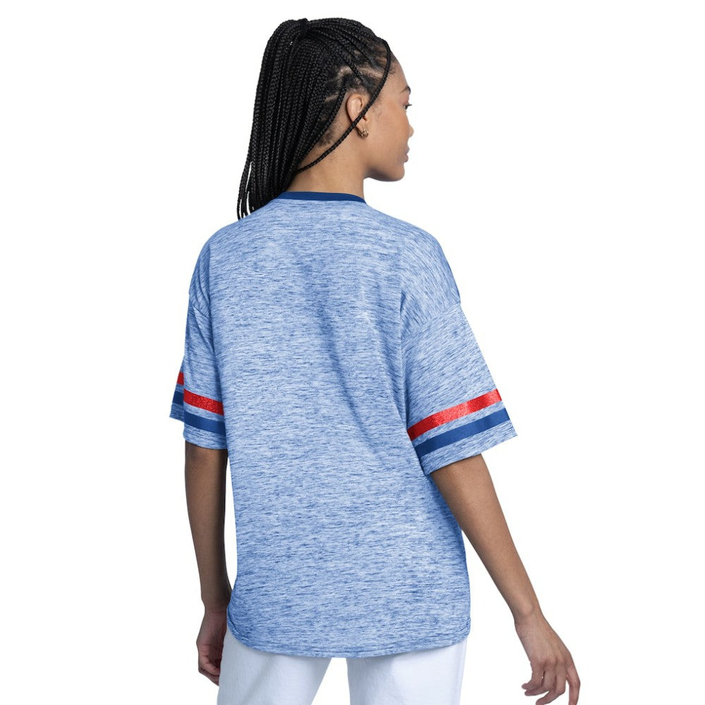 Chicago Cubs G-III 4Her by Carl Banks Women's Off-Season Oversized Top - Royal Tops